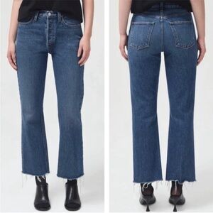 Agolde Boot Cut Jeans in Classic Denim